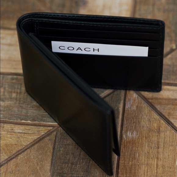 Men’s wallet Coach black NEW - Picture 7 of 11
